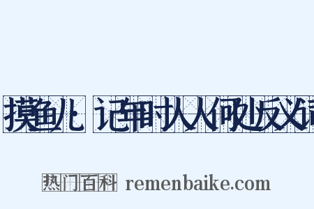 摸鱼儿·记年时人人何处反义词是什么意思的图片